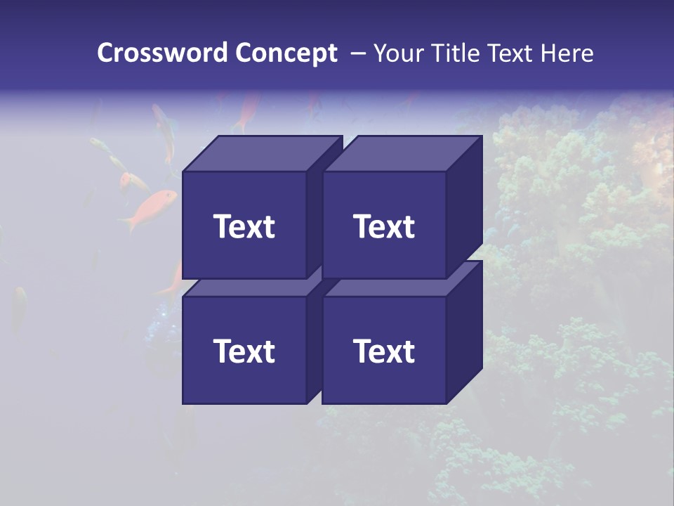 Scuba Divers And Coral Reef PowerPoint Template