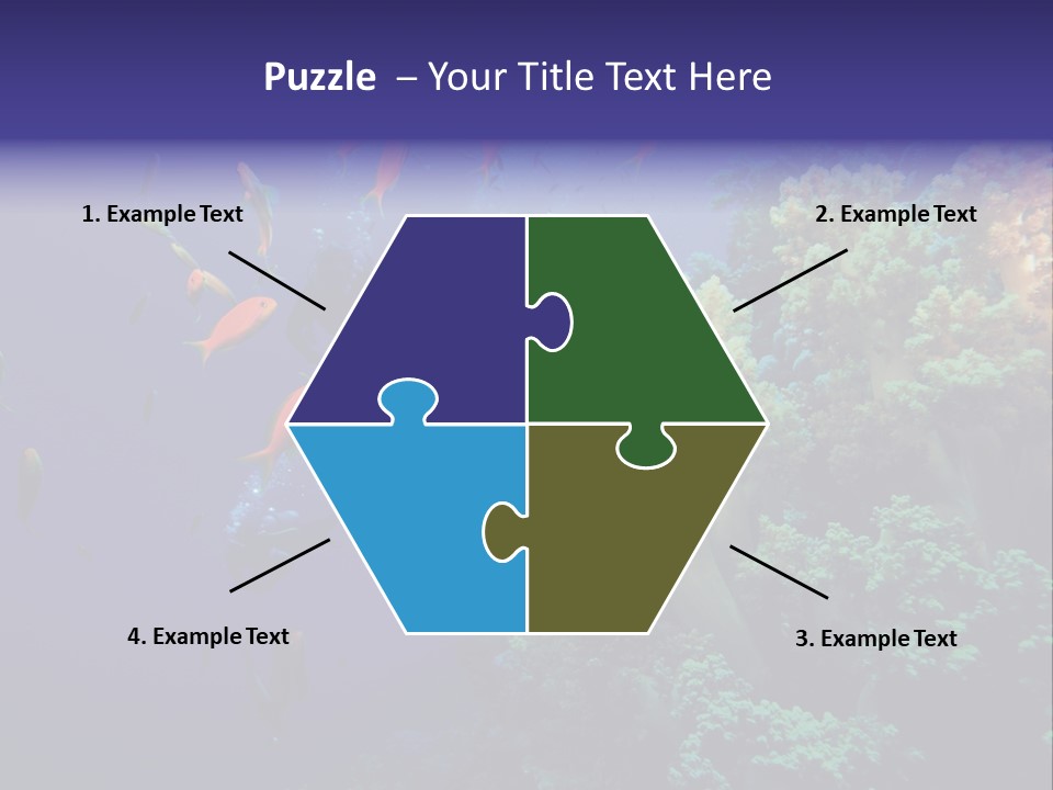 Scuba Divers And Coral Reef PowerPoint Template