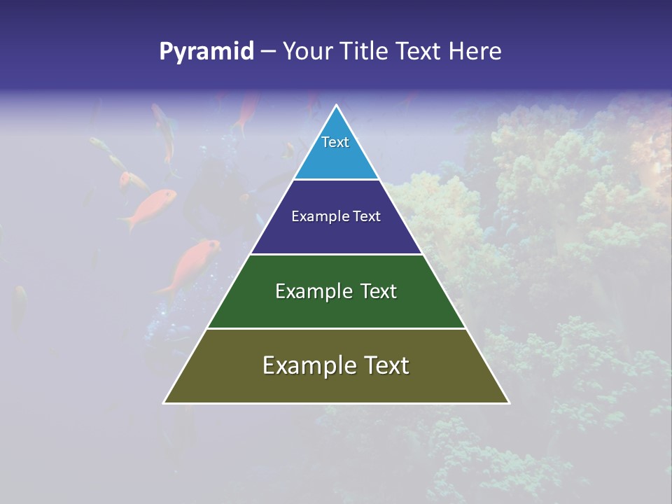 Scuba Divers And Coral Reef PowerPoint Template