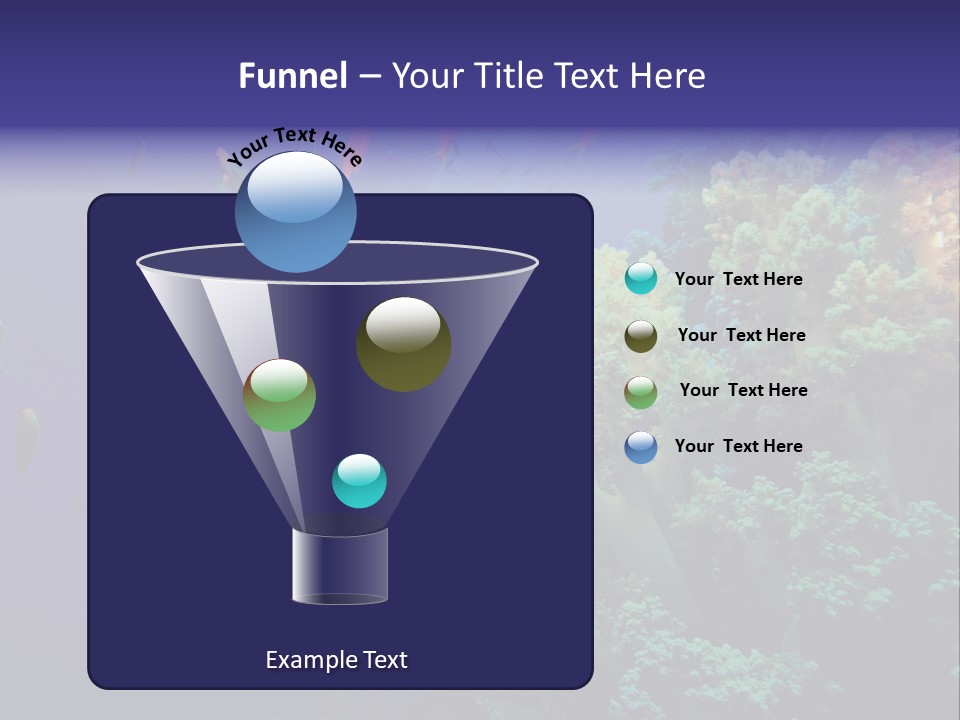 Scuba Divers And Coral Reef PowerPoint Template