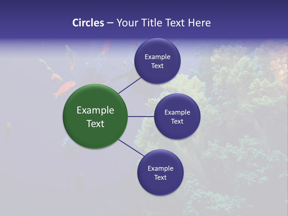 Scuba Divers And Coral Reef PowerPoint Template