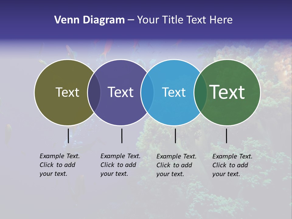 Scuba Divers And Coral Reef PowerPoint Template