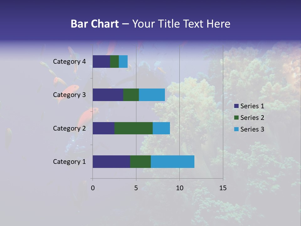 Scuba Divers And Coral Reef PowerPoint Template