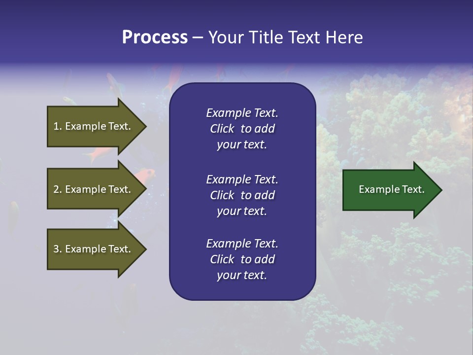Scuba Divers And Coral Reef PowerPoint Template