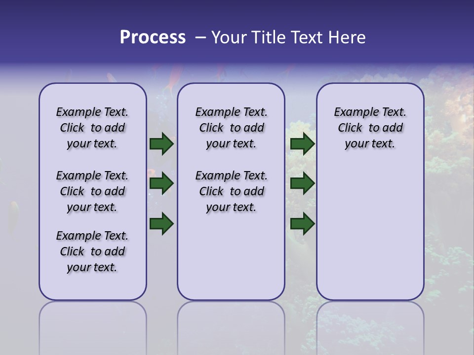 Scuba Divers And Coral Reef PowerPoint Template