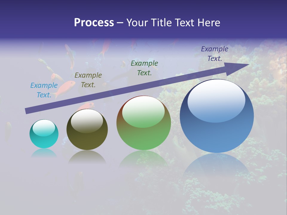 Scuba Divers And Coral Reef PowerPoint Template