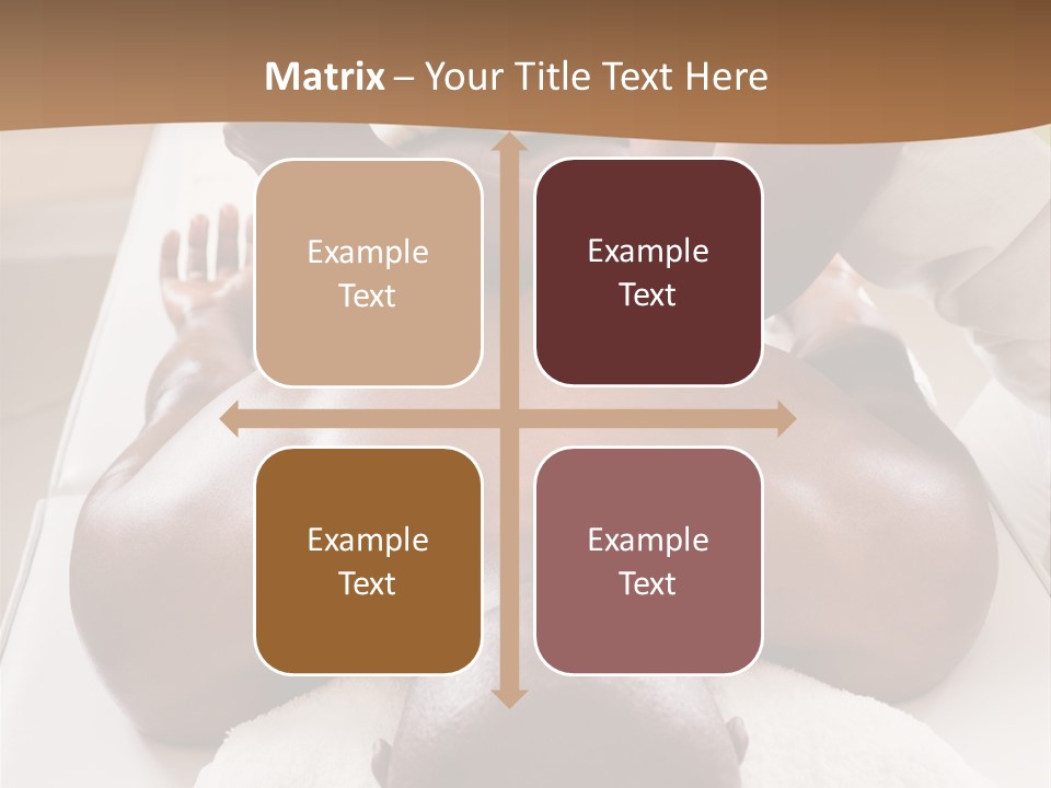 Lifestyle, African American Man Having A Massage Treat At The Spa, Or Injury Chiropractor PowerPoint Template