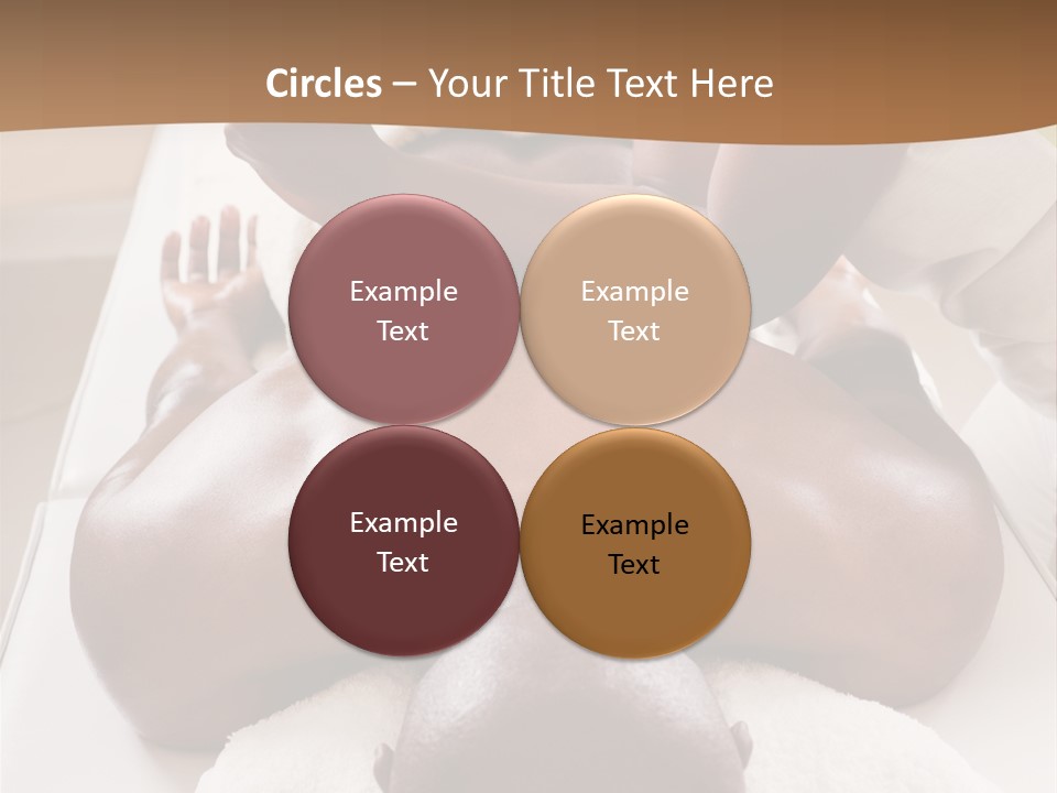 Lifestyle, African American Man Having A Massage Treat At The Spa, Or Injury Chiropractor PowerPoint Template