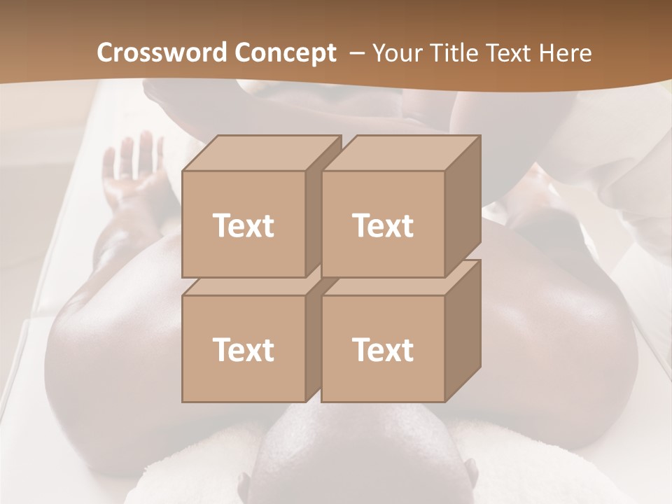 Lifestyle, African American Man Having A Massage Treat At The Spa, Or Injury Chiropractor PowerPoint Template