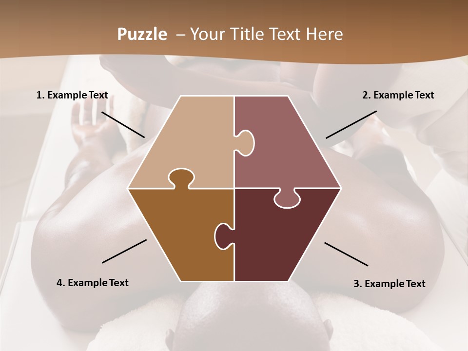 Lifestyle, African American Man Having A Massage Treat At The Spa, Or Injury Chiropractor PowerPoint Template