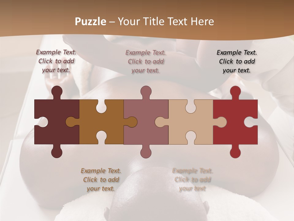 Lifestyle, African American Man Having A Massage Treat At The Spa, Or Injury Chiropractor PowerPoint Template