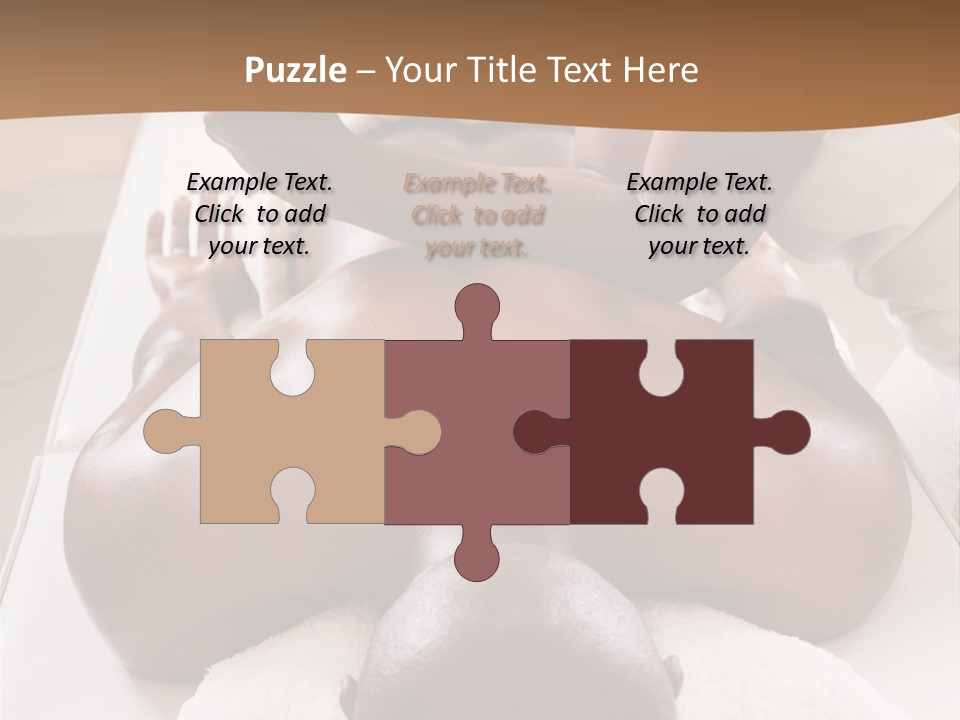 Lifestyle, African American Man Having A Massage Treat At The Spa, Or Injury Chiropractor PowerPoint Template