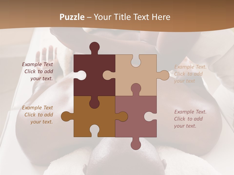 Lifestyle, African American Man Having A Massage Treat At The Spa, Or Injury Chiropractor PowerPoint Template