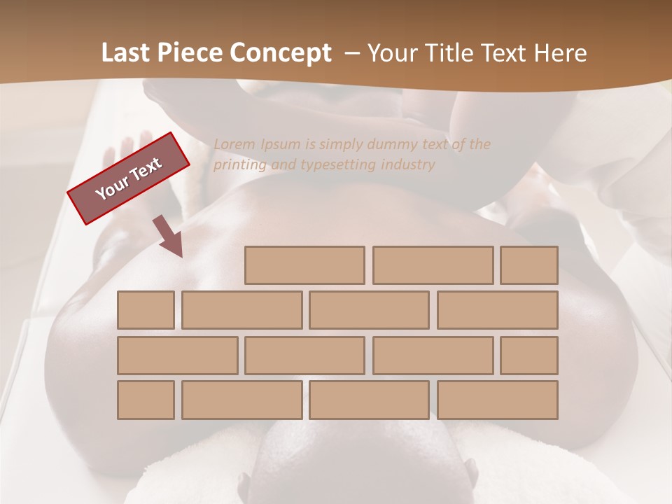 Lifestyle, African American Man Having A Massage Treat At The Spa, Or Injury Chiropractor PowerPoint Template