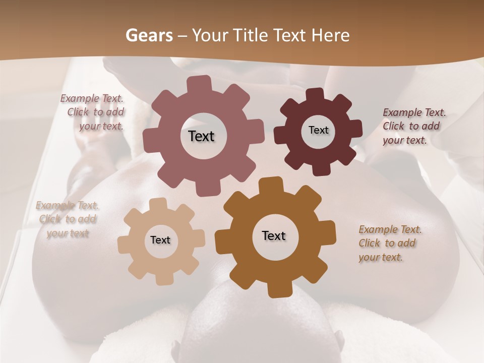 Lifestyle, African American Man Having A Massage Treat At The Spa, Or Injury Chiropractor PowerPoint Template