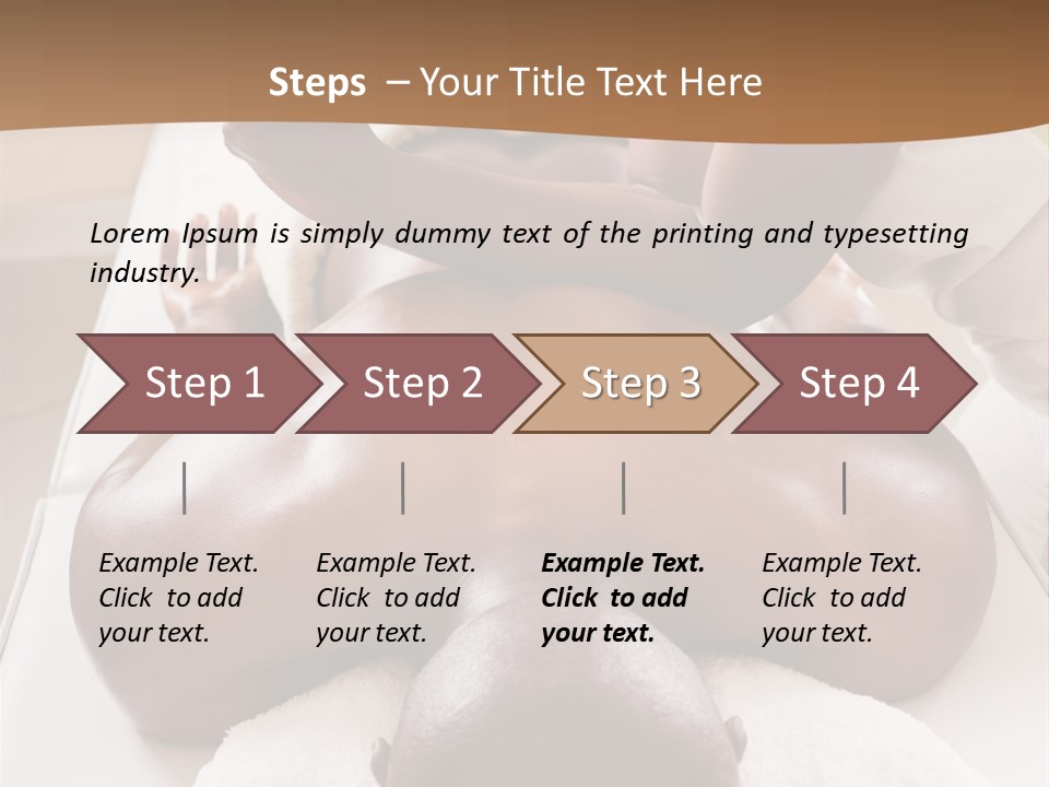 Lifestyle, African American Man Having A Massage Treat At The Spa, Or Injury Chiropractor PowerPoint Template