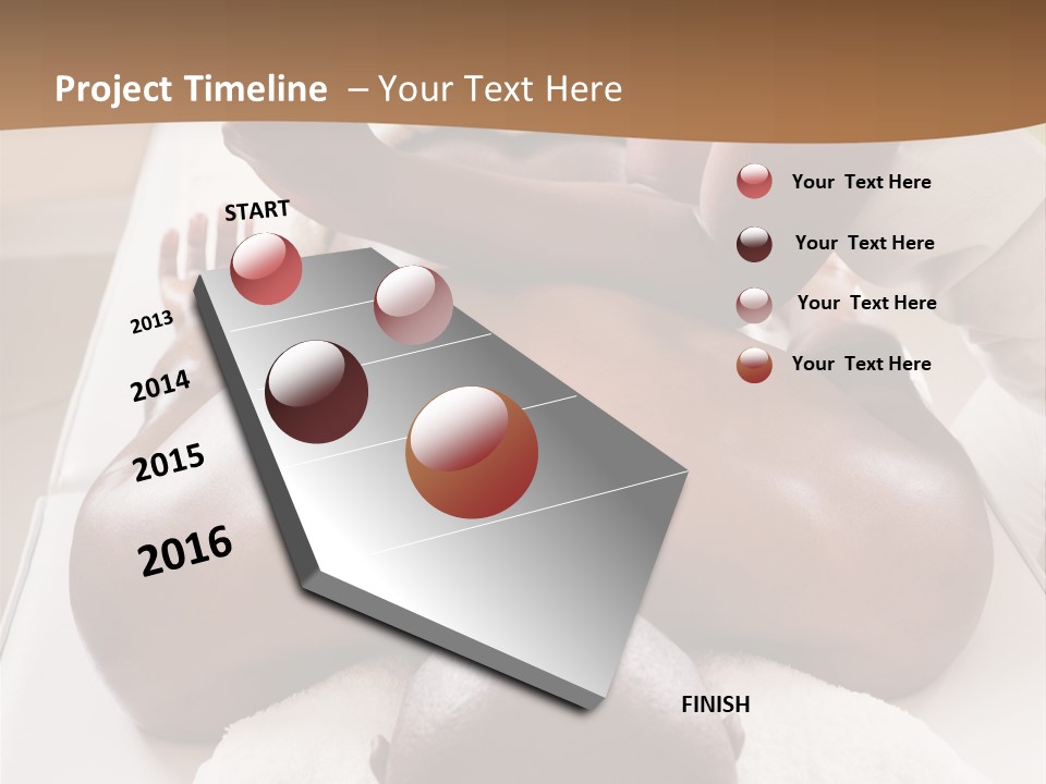 Lifestyle, African American Man Having A Massage Treat At The Spa, Or Injury Chiropractor PowerPoint Template