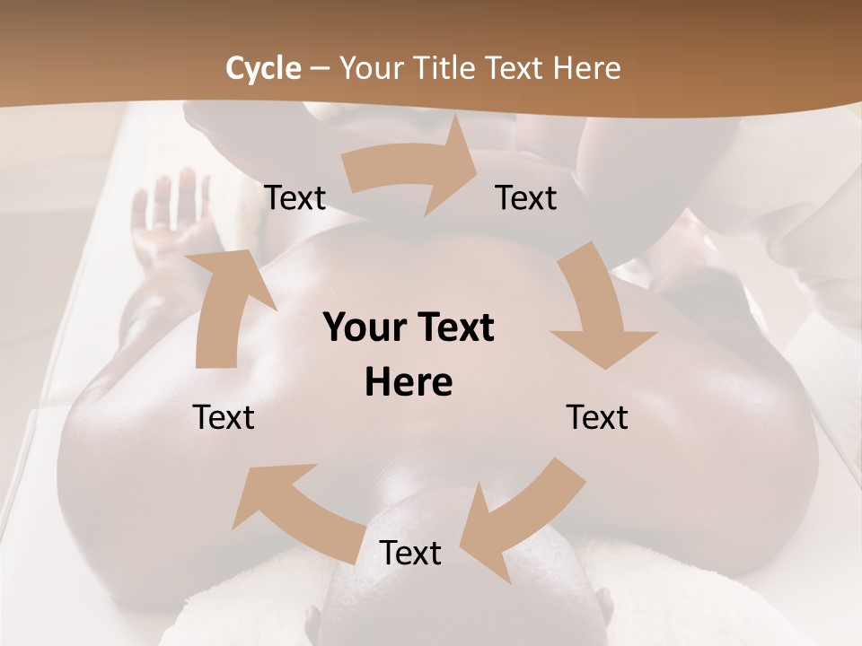 Lifestyle, African American Man Having A Massage Treat At The Spa, Or Injury Chiropractor PowerPoint Template