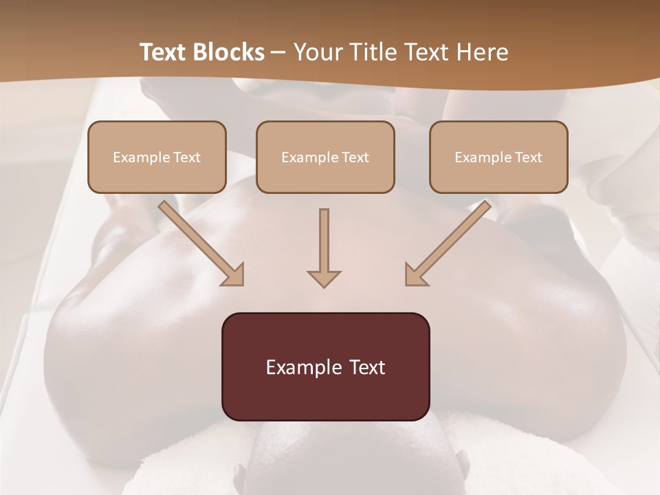 Lifestyle, African American Man Having A Massage Treat At The Spa, Or Injury Chiropractor PowerPoint Template