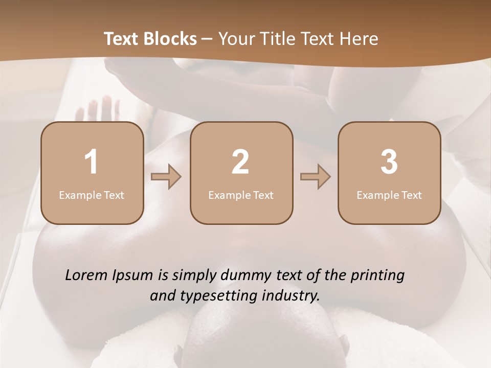 Lifestyle, African American Man Having A Massage Treat At The Spa, Or Injury Chiropractor PowerPoint Template