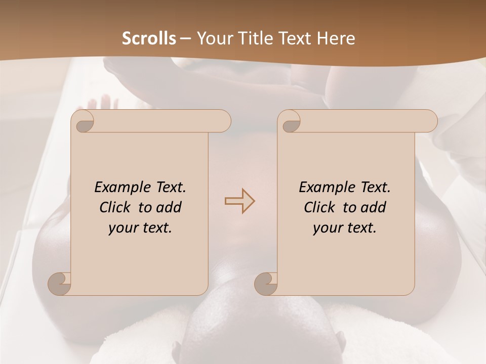 Lifestyle, African American Man Having A Massage Treat At The Spa, Or Injury Chiropractor PowerPoint Template