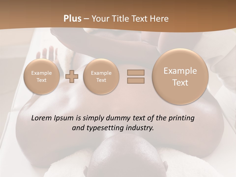Lifestyle, African American Man Having A Massage Treat At The Spa, Or Injury Chiropractor PowerPoint Template