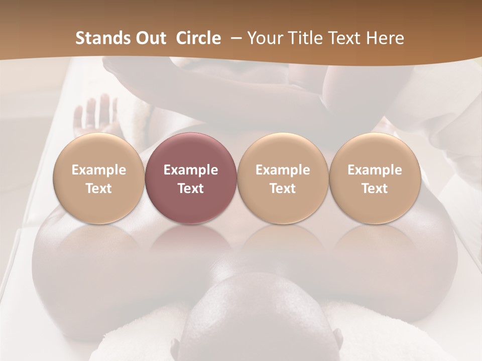 Lifestyle, African American Man Having A Massage Treat At The Spa, Or Injury Chiropractor PowerPoint Template