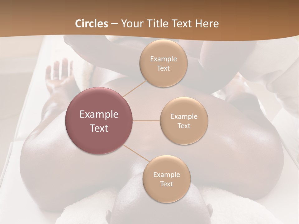 Lifestyle, African American Man Having A Massage Treat At The Spa, Or Injury Chiropractor PowerPoint Template