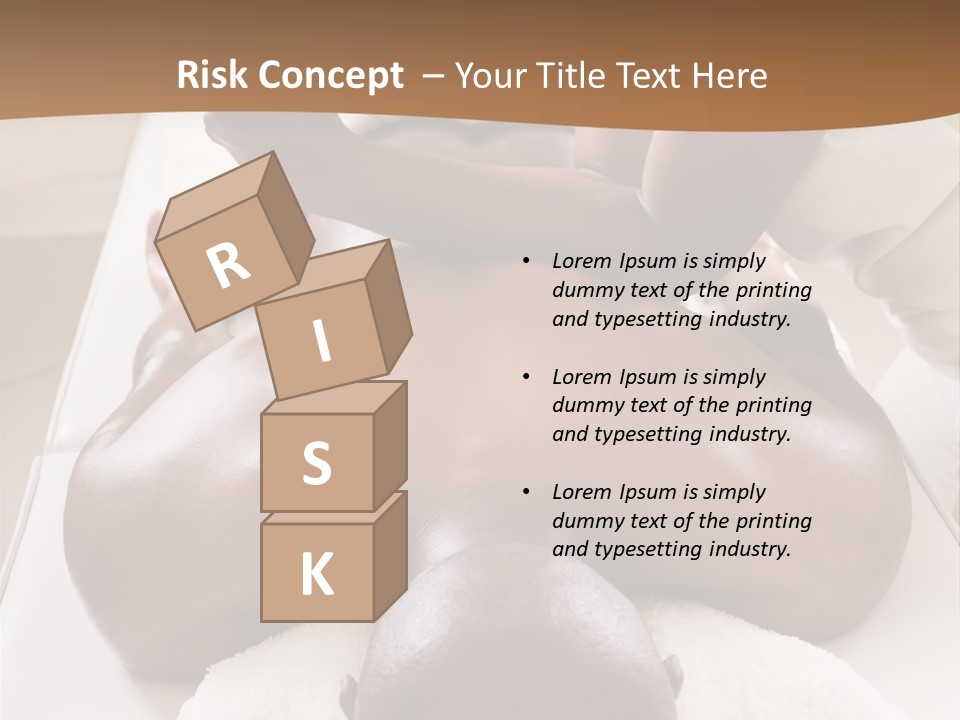 Lifestyle, African American Man Having A Massage Treat At The Spa, Or Injury Chiropractor PowerPoint Template