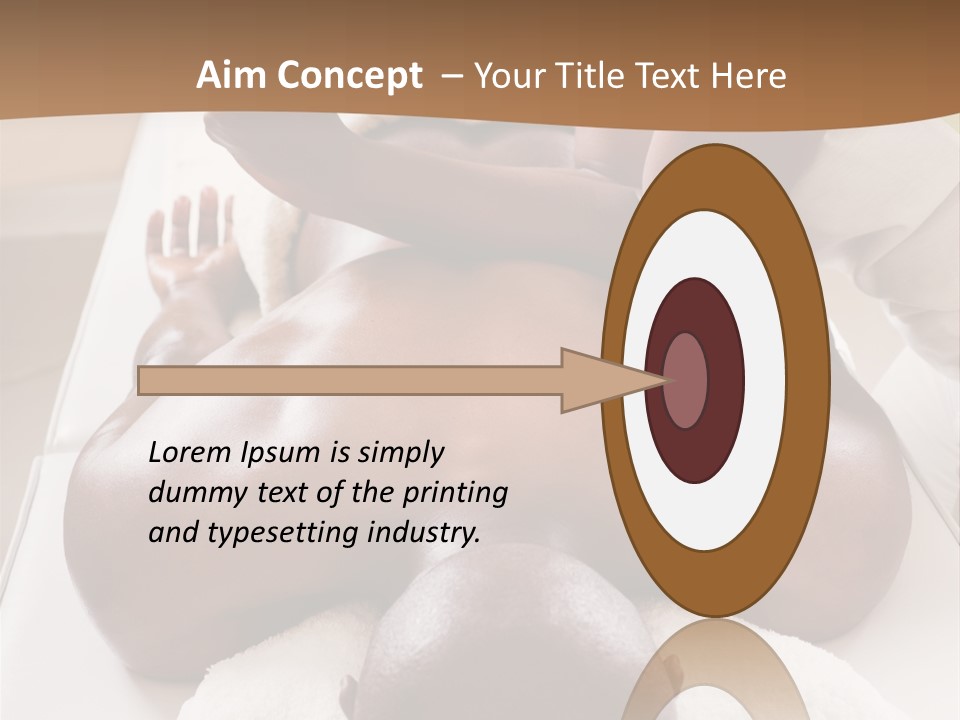 Lifestyle, African American Man Having A Massage Treat At The Spa, Or Injury Chiropractor PowerPoint Template