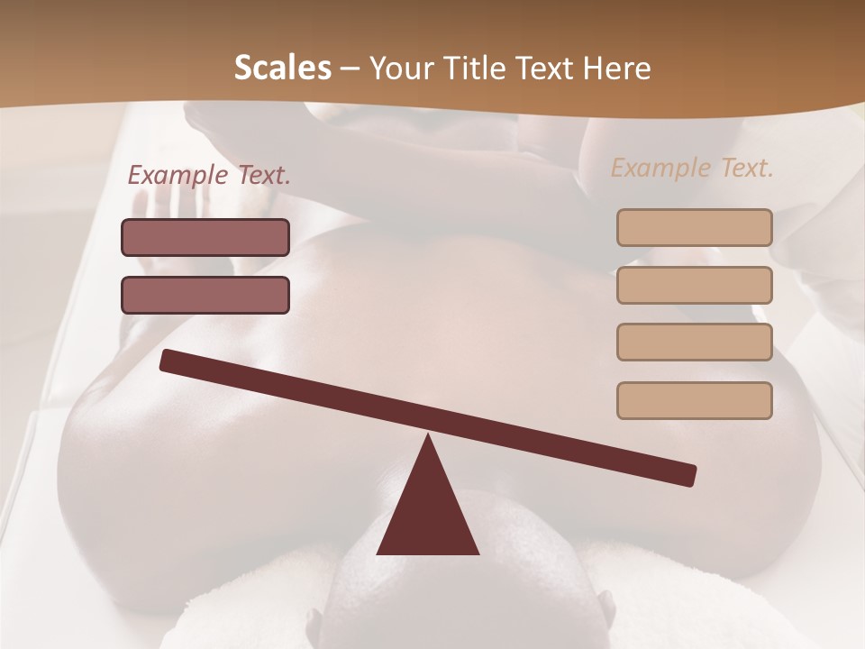 Lifestyle, African American Man Having A Massage Treat At The Spa, Or Injury Chiropractor PowerPoint Template