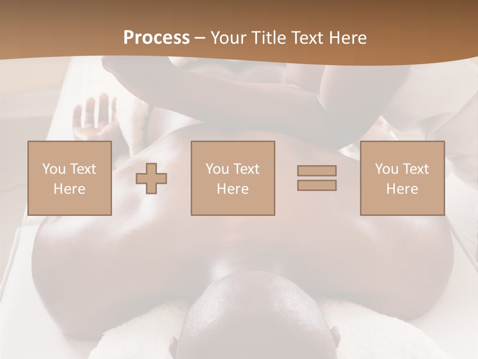 Lifestyle, African American Man Having A Massage Treat At The Spa, Or Injury Chiropractor PowerPoint Template