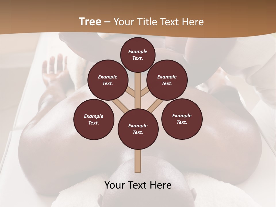 Lifestyle, African American Man Having A Massage Treat At The Spa, Or Injury Chiropractor PowerPoint Template