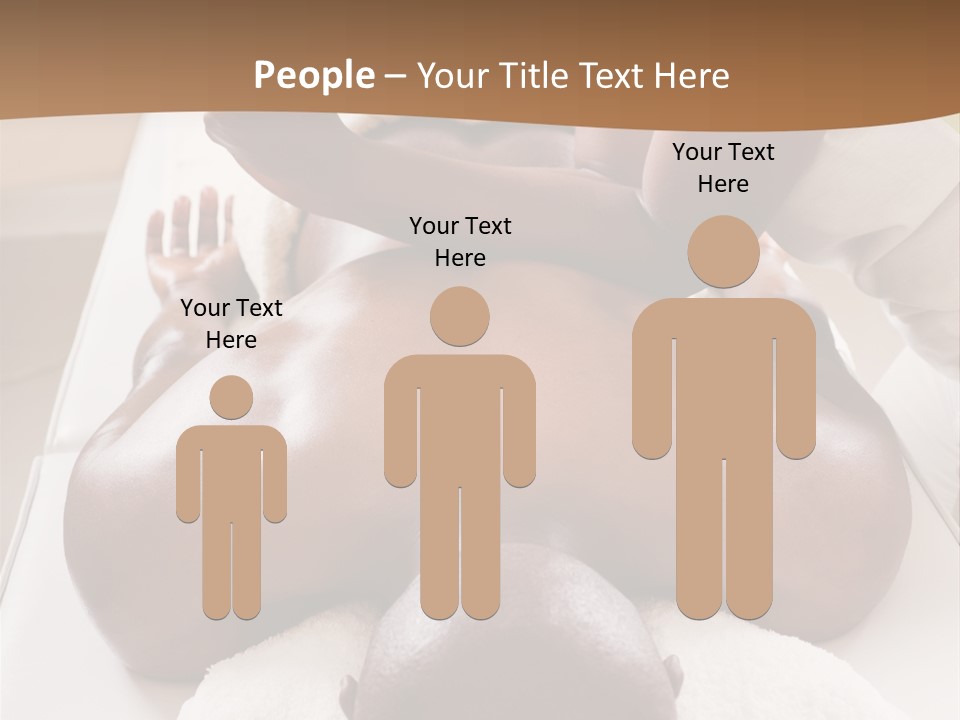 Lifestyle, African American Man Having A Massage Treat At The Spa, Or Injury Chiropractor PowerPoint Template