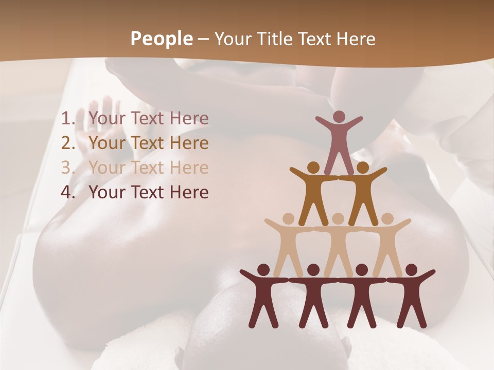 Lifestyle, African American Man Having A Massage Treat At The Spa, Or Injury Chiropractor PowerPoint Template