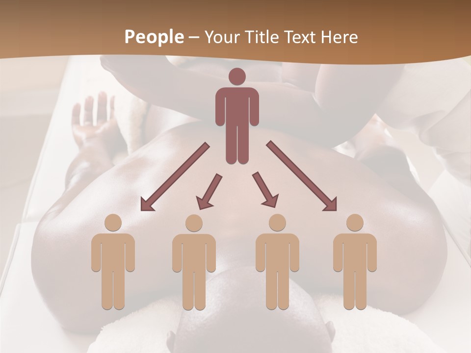 Lifestyle, African American Man Having A Massage Treat At The Spa, Or Injury Chiropractor PowerPoint Template