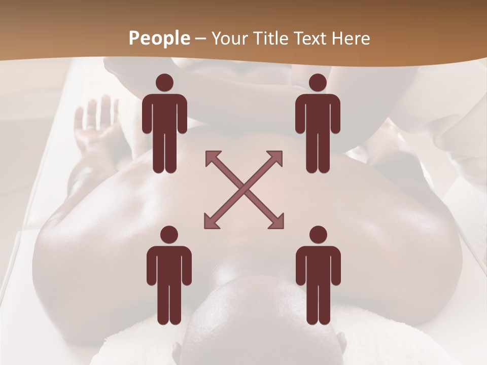 Lifestyle, African American Man Having A Massage Treat At The Spa, Or Injury Chiropractor PowerPoint Template