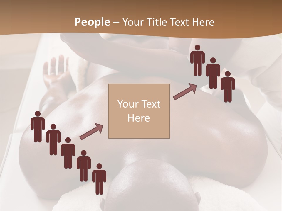 Lifestyle, African American Man Having A Massage Treat At The Spa, Or Injury Chiropractor PowerPoint Template