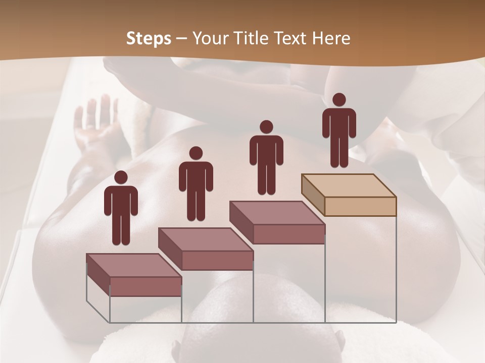 Lifestyle, African American Man Having A Massage Treat At The Spa, Or Injury Chiropractor PowerPoint Template