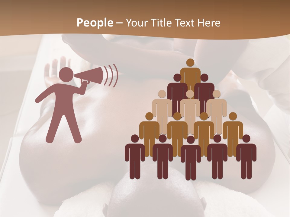 Lifestyle, African American Man Having A Massage Treat At The Spa, Or Injury Chiropractor PowerPoint Template