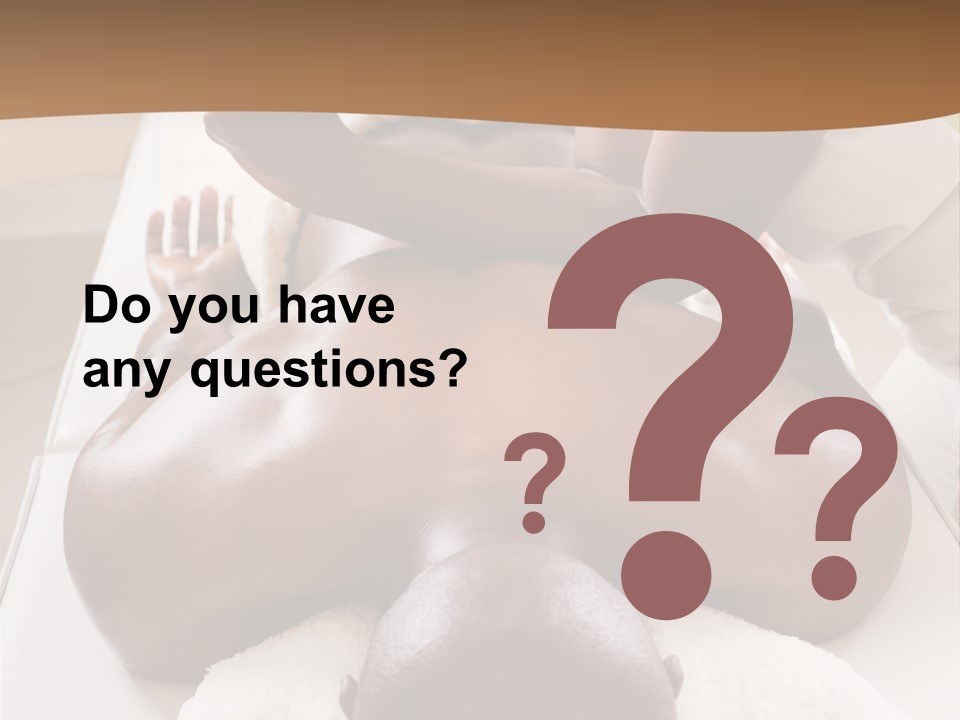 Lifestyle, African American Man Having A Massage Treat At The Spa, Or Injury Chiropractor PowerPoint Template