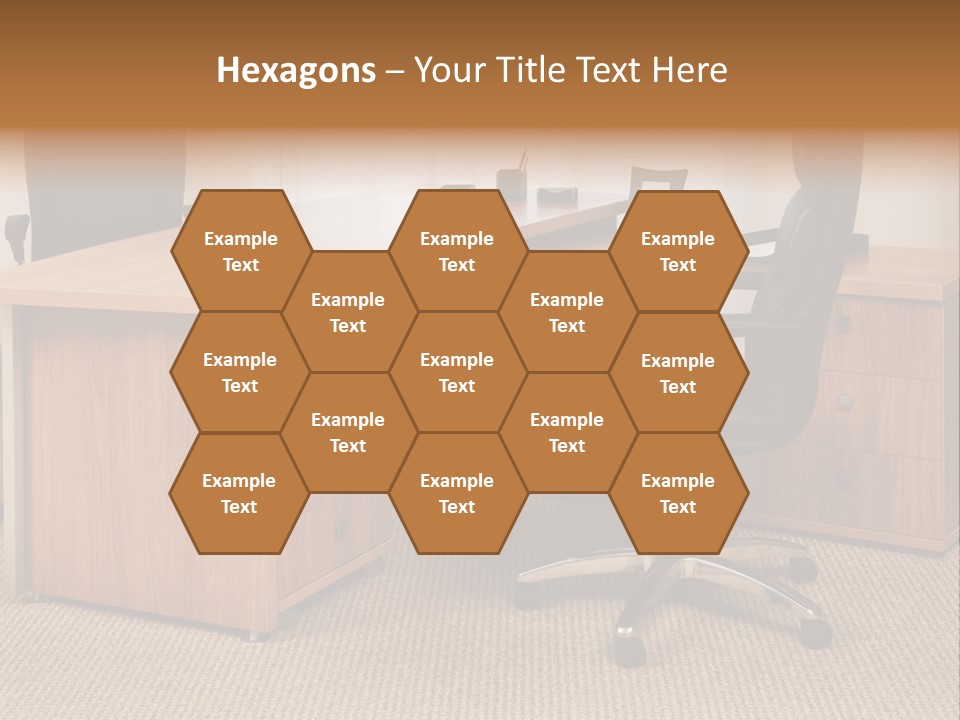 Armchair Of Director On A Background Of A Window PowerPoint Template