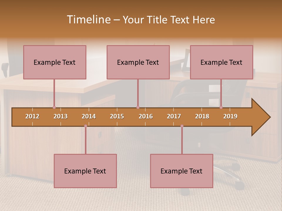 Armchair Of Director On A Background Of A Window PowerPoint Template
