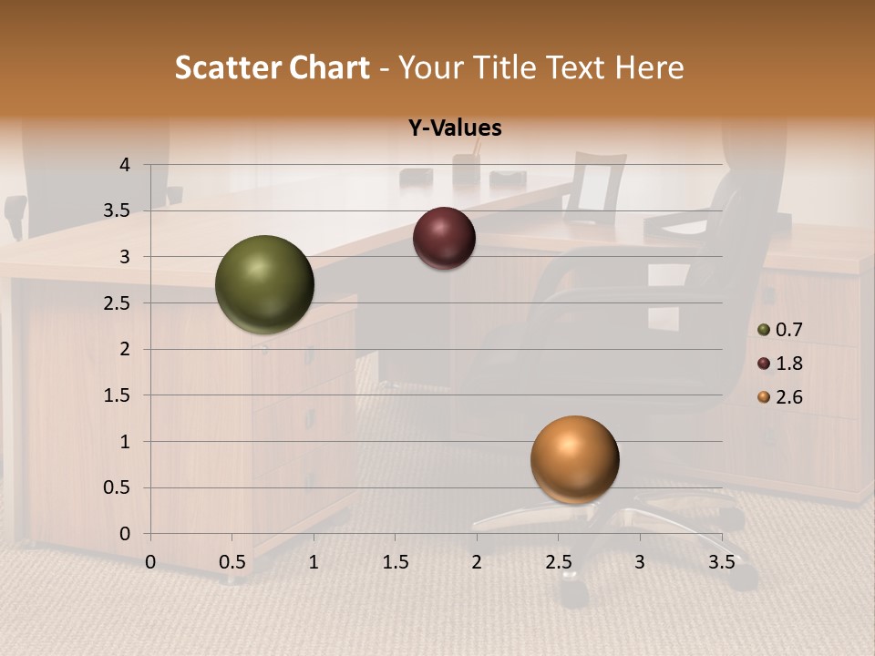Armchair Of Director On A Background Of A Window PowerPoint Template