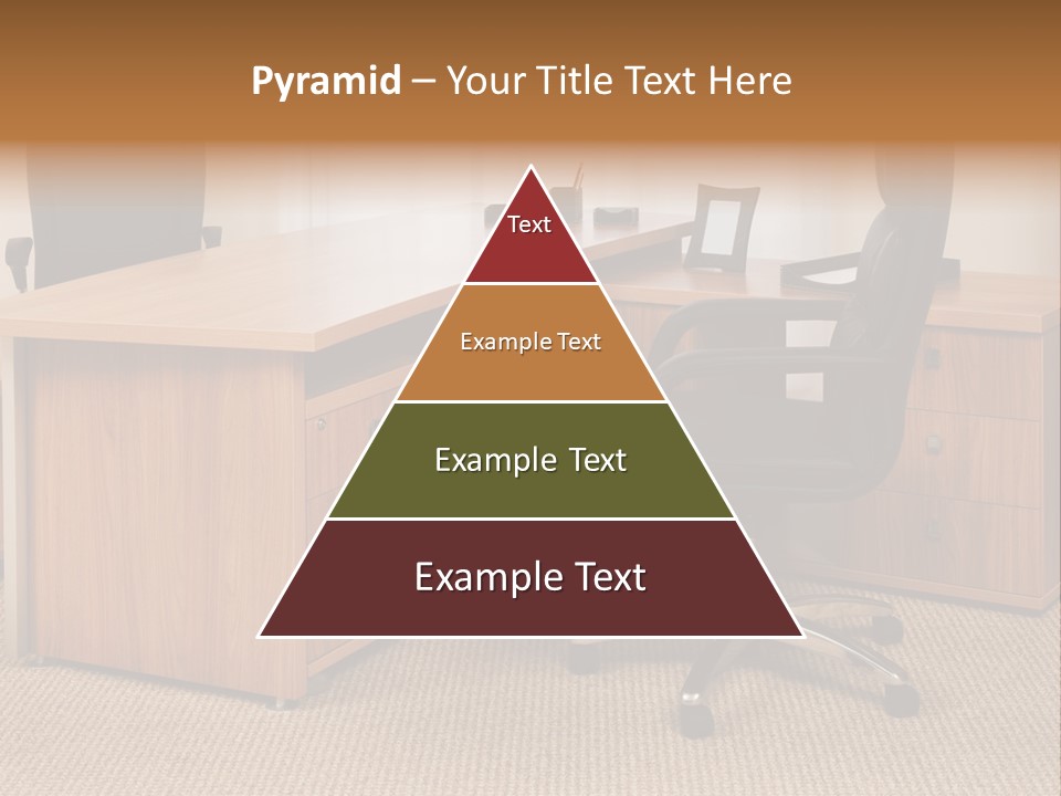 Armchair Of Director On A Background Of A Window PowerPoint Template