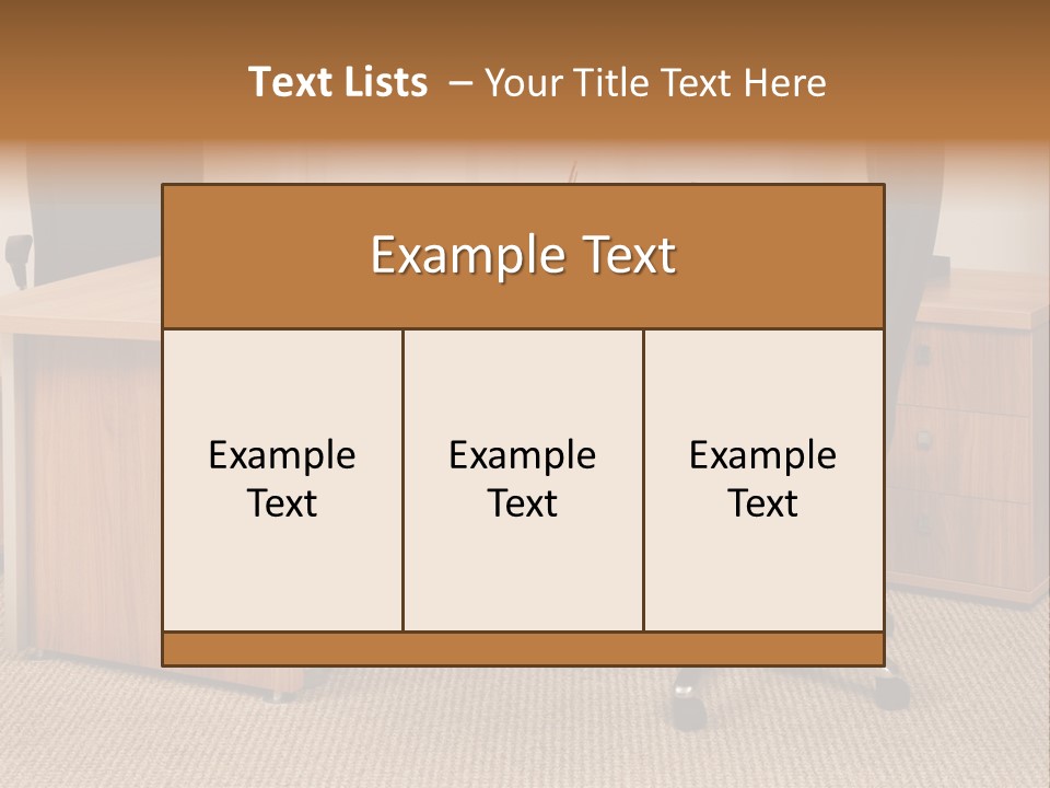 Armchair Of Director On A Background Of A Window PowerPoint Template