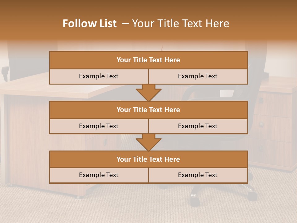 Armchair Of Director On A Background Of A Window PowerPoint Template