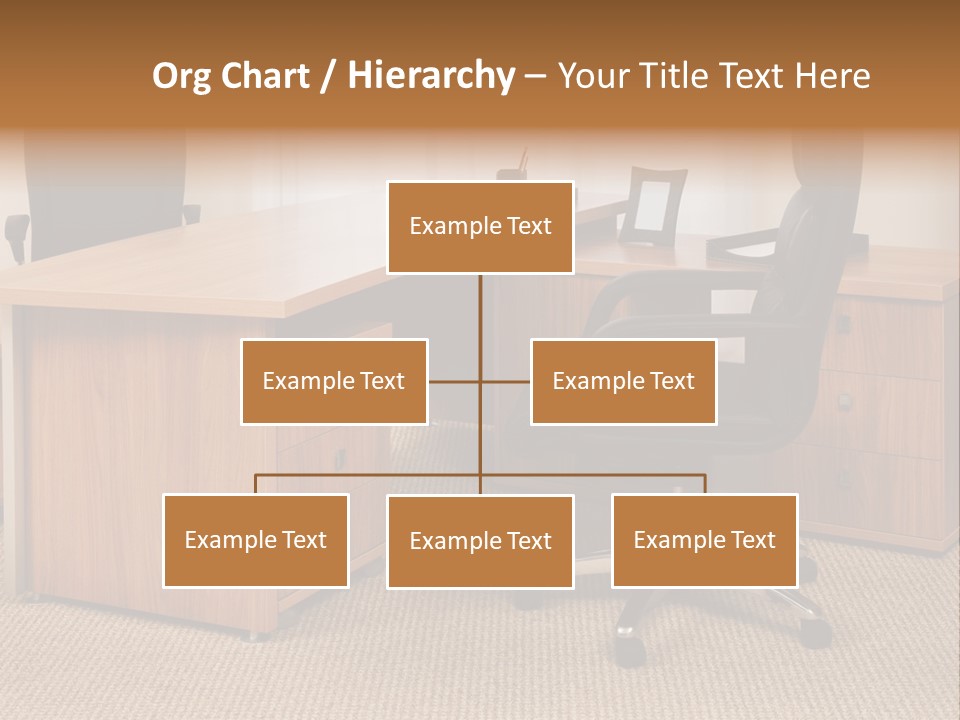 Armchair Of Director On A Background Of A Window PowerPoint Template