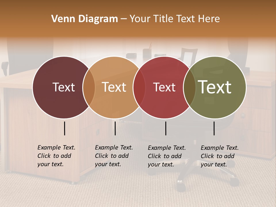 Armchair Of Director On A Background Of A Window PowerPoint Template