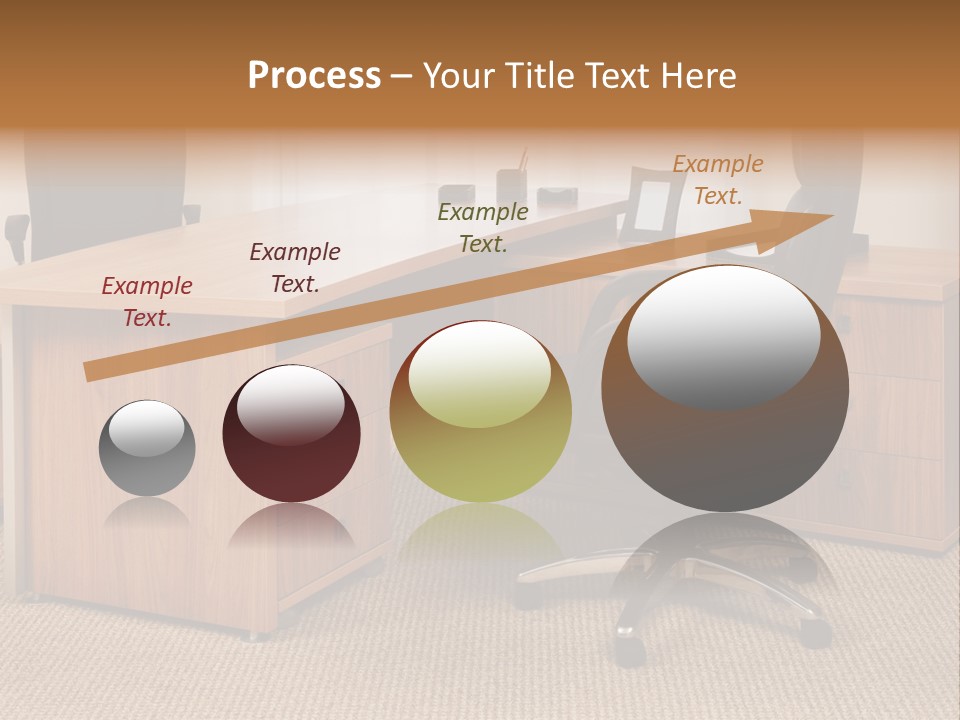 Armchair Of Director On A Background Of A Window PowerPoint Template